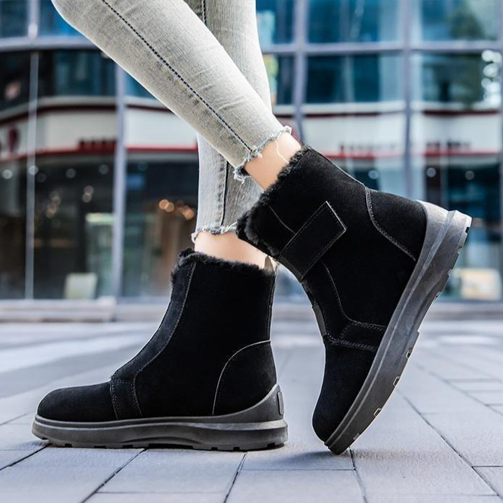 Lodowylabedz Modne, ciepłe botki zimowe. Damskie śniegowce na rzepy