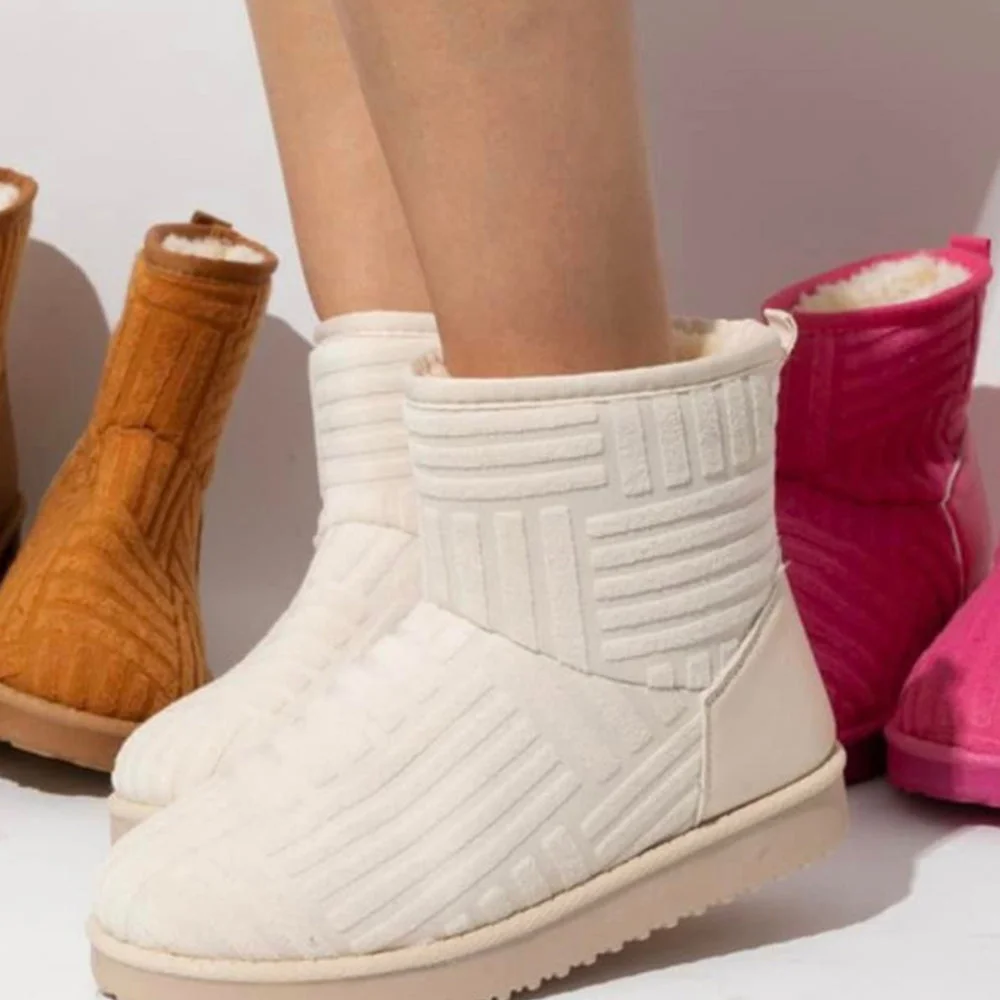 Lodowylabedz Nowe, jesienne i zimowe damskie śniegowce, polarowe, w jednolitym kolorze, o średniej grubości