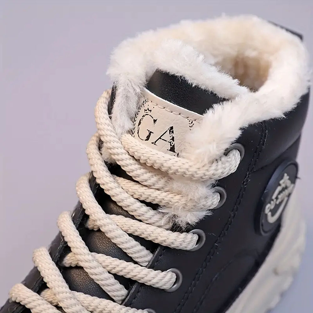 Lodowylabedz Damskie modne, antypoślizgowe, ciepłe tenisówki Pattysharan z grubą podeszwą