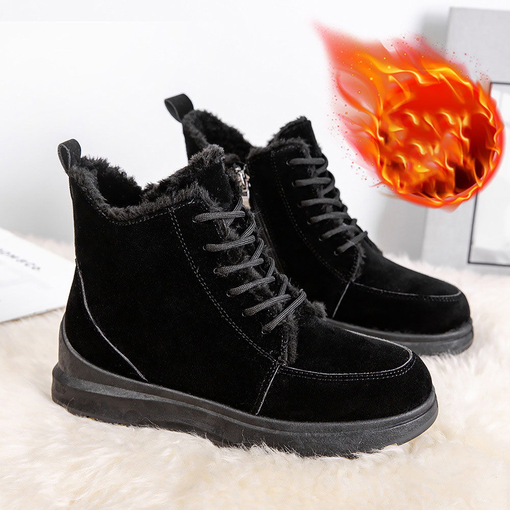 Lodowylabedz 2023 damskie sznurowane pluszowe ciepłe buty na śnieg