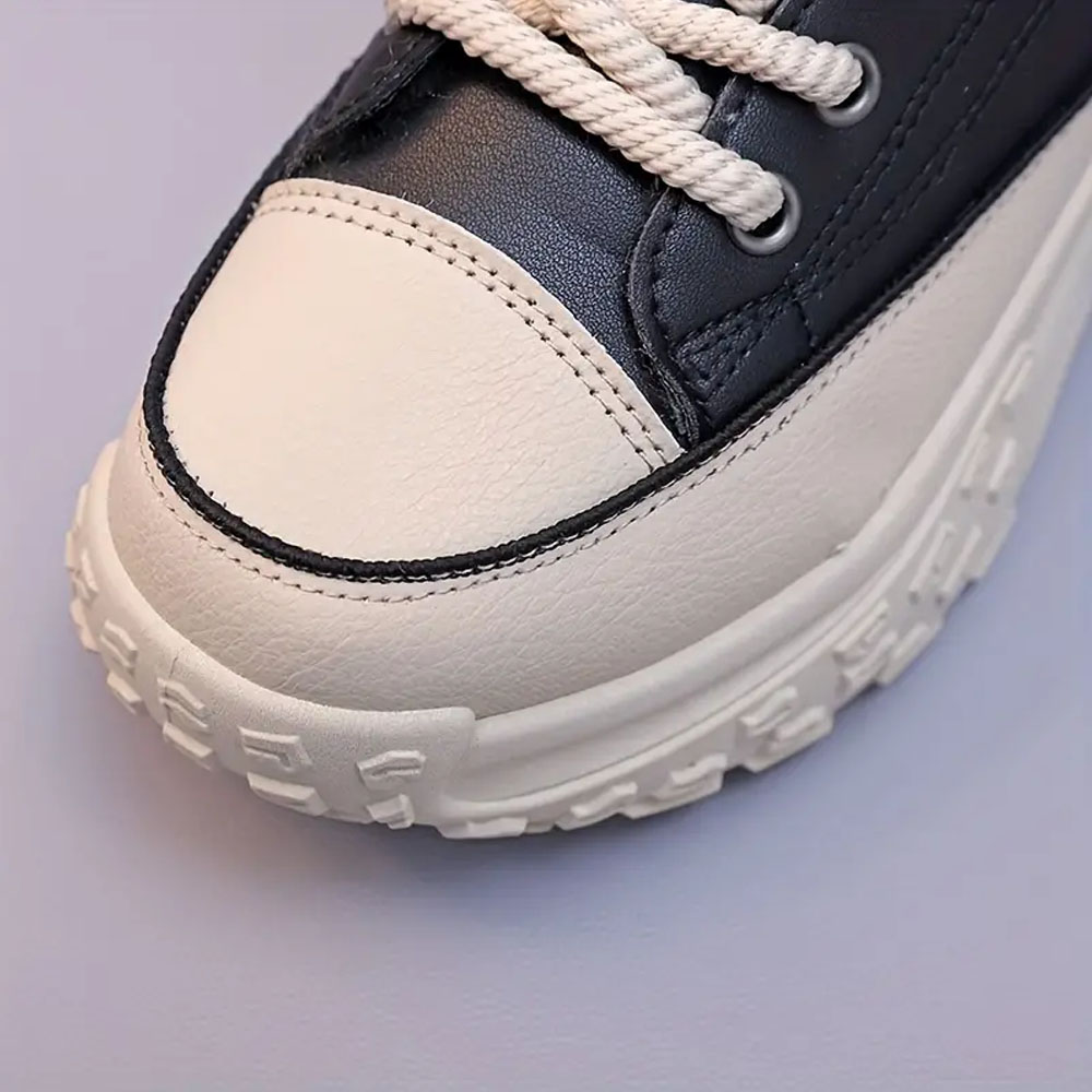 Lodowylabedz Damskie modne, antypoślizgowe, ciepłe tenisówki Pattysharan z grubą podeszwą