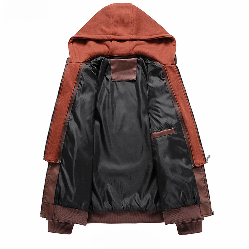 Lodowylabedz Męska zapinana na zamek polarowa kurtka cargo z wieloma kieszeniami