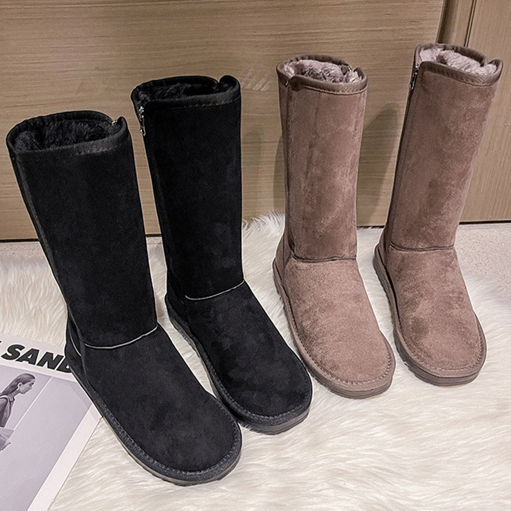 Lodowylabedz Stivali da neve alti con cerniera laterale e pile ispessito