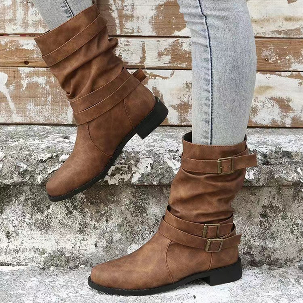 Glückbox™ Mode Vintage Gürtelschnalle Stiefel