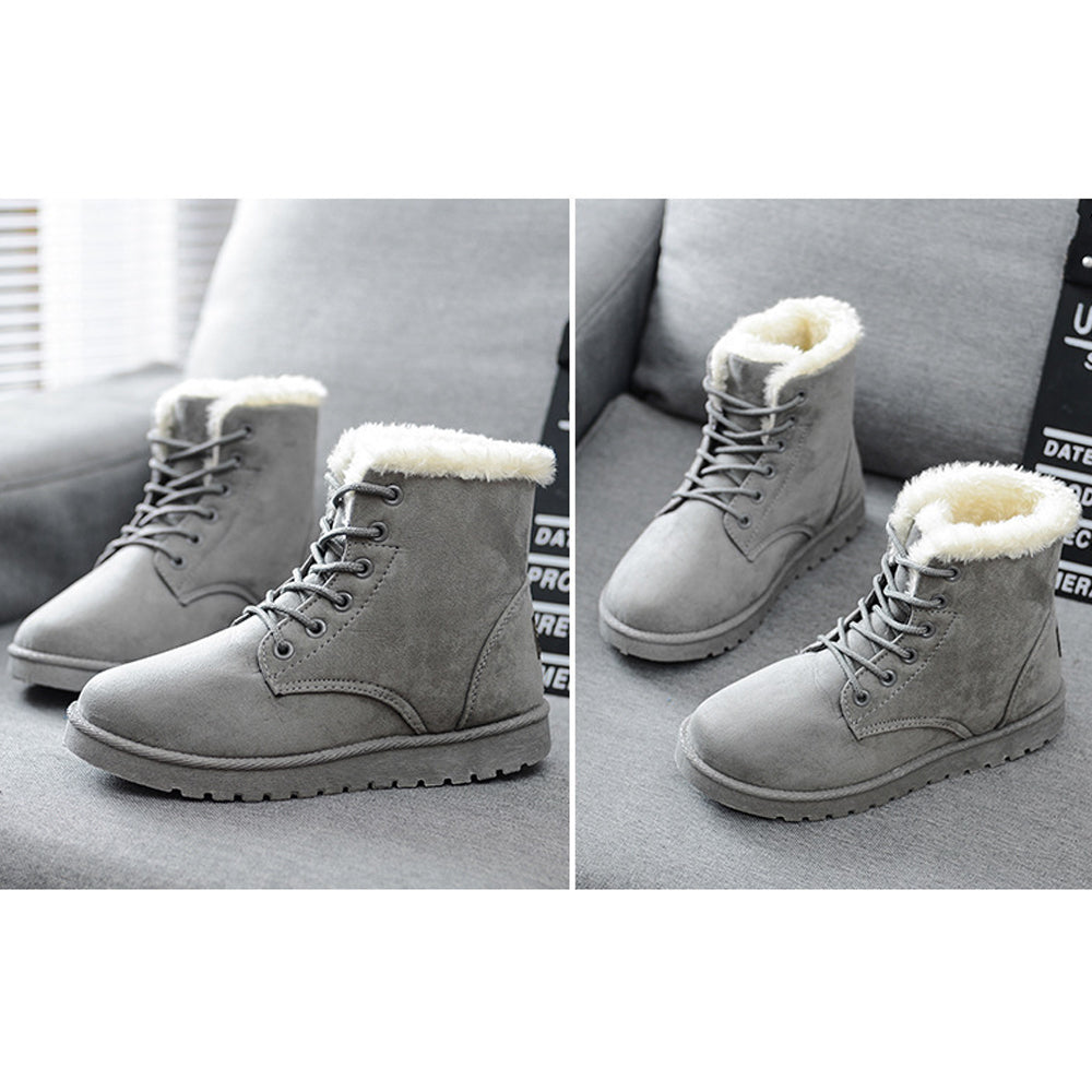 Glückbox™ Winter Schneestiefel Damen Stiefeletten warme Baumwollschuhe