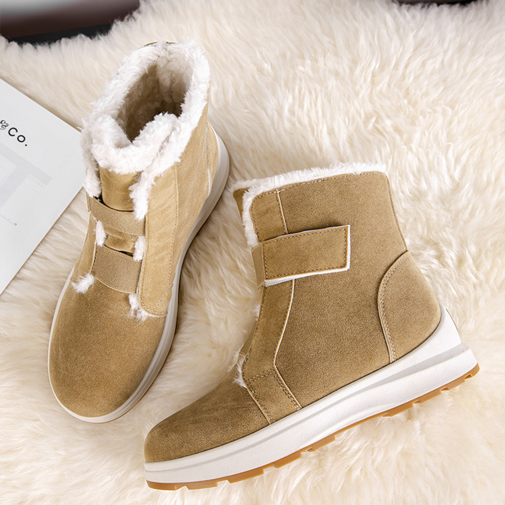 Lodowylabedz Modne, ciepłe botki zimowe. Damskie śniegowce na rzepy