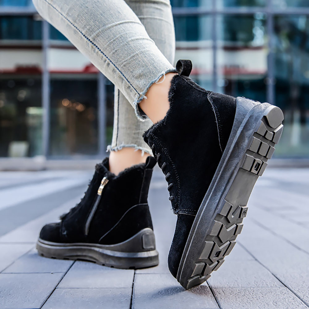 Lodowylabedz 2023 damskie sznurowane pluszowe ciepłe buty na śnieg