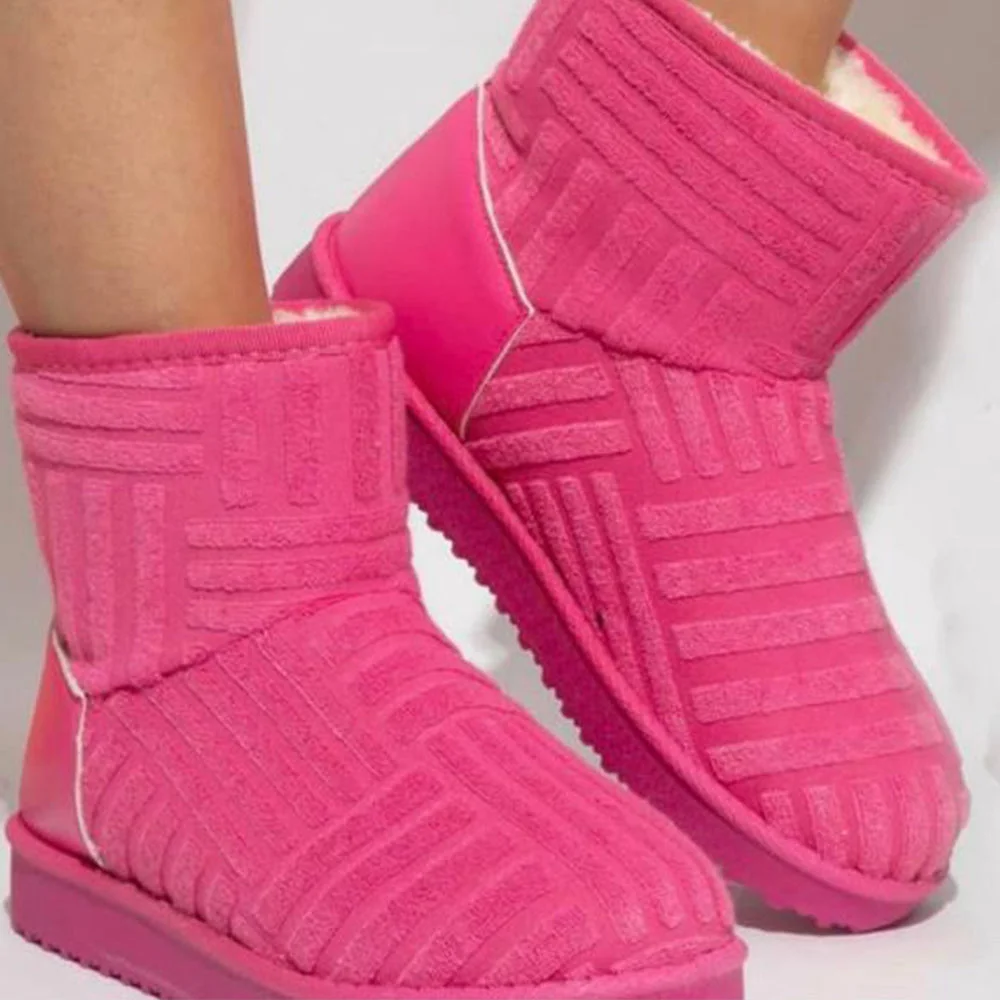 Lodowylabedz Nowe, jesienne i zimowe damskie śniegowce, polarowe, w jednolitym kolorze, o średniej grubości