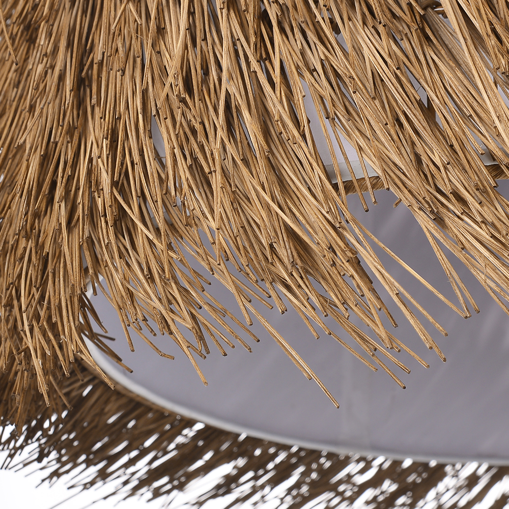Wabi-sabi Rattan Wicker Pendant Light for Dining Room