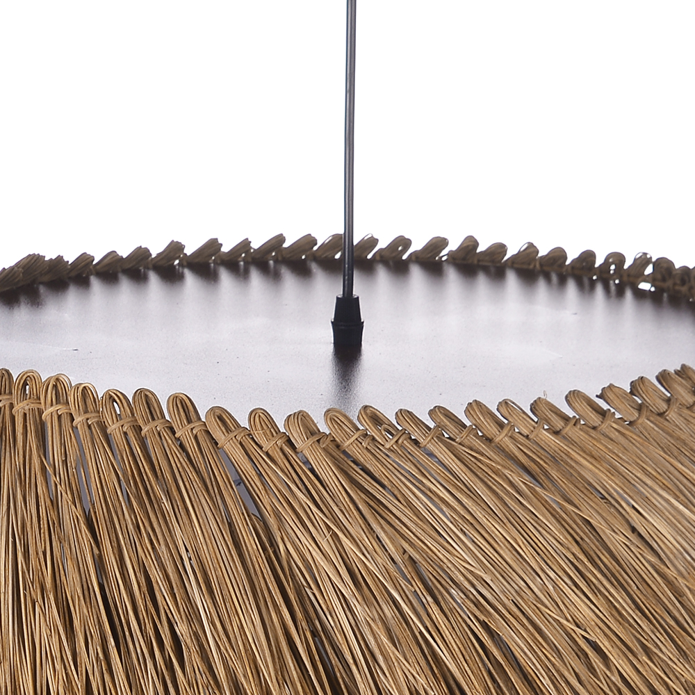 Wabi-sabi Rattan Wicker Pendant Light for Dining Room