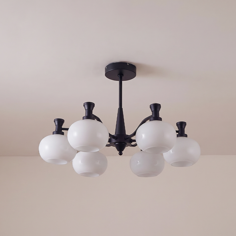 American Vintage Style 6-Light Living Room Chandelier