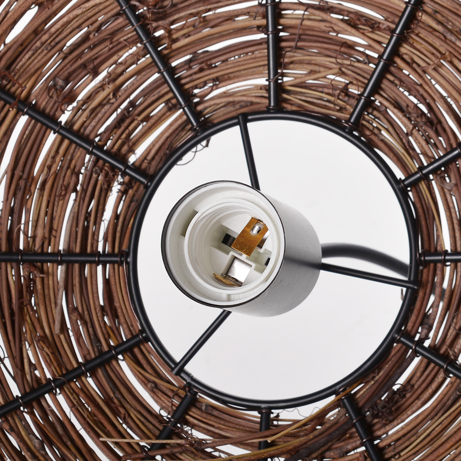 Handmade Bird's Nest Pendant Light Commercial Restaurant Cafe Art Decor Rattan Chandelier