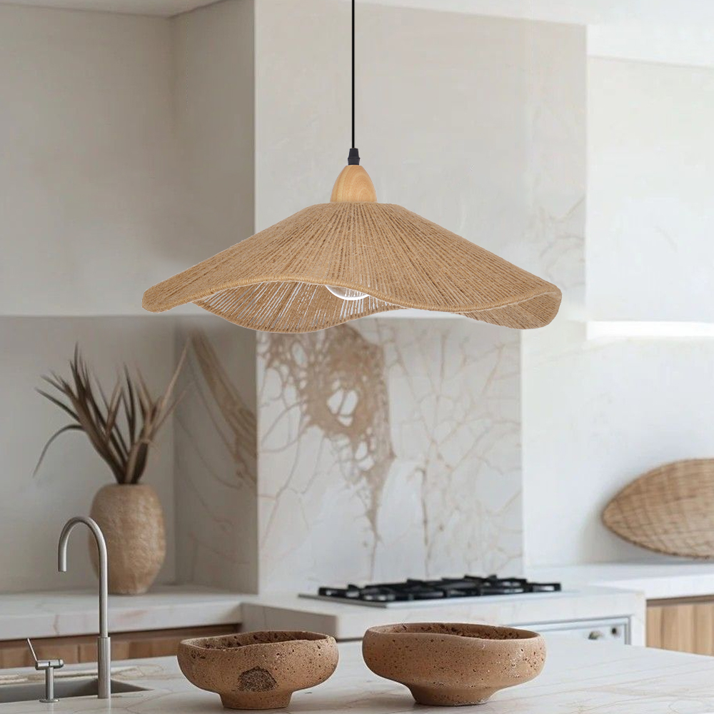 50% OFF Clearance Boho Rope Pendant Lights for Dining Room