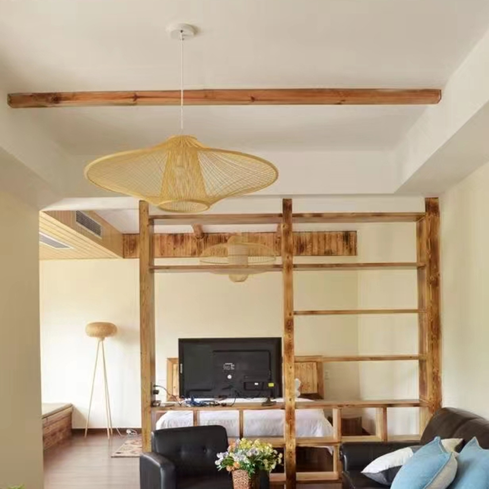Natural Bamboo Hanging Light for Living Room