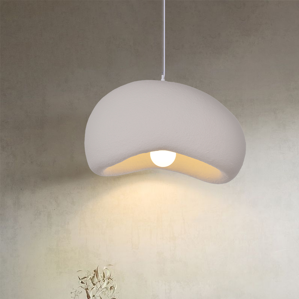 Minimalist Resin Pendant Light Wabi-sabi Style Hanging Light for kitchen Dining Living Room