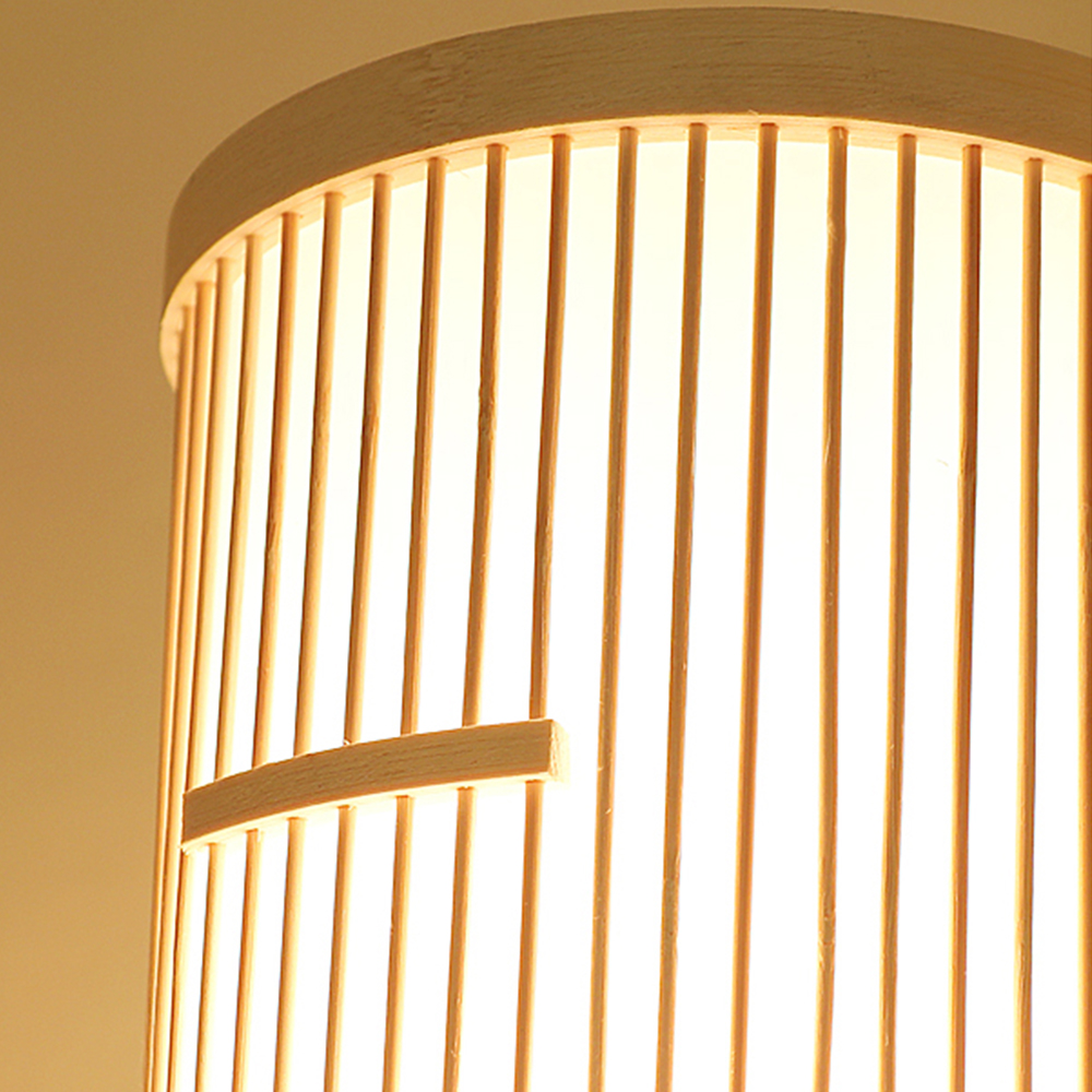 Bedroom Bedside Night Light Japanese Style Bamboo Table Lamp