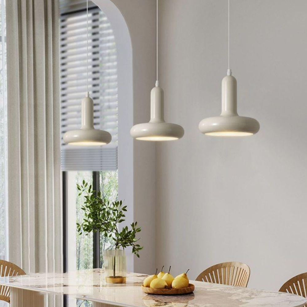 Bauhaus Restaurant Chandelier Nordic Medieval Designer Three-head Dining Table Metal Pendant Lights