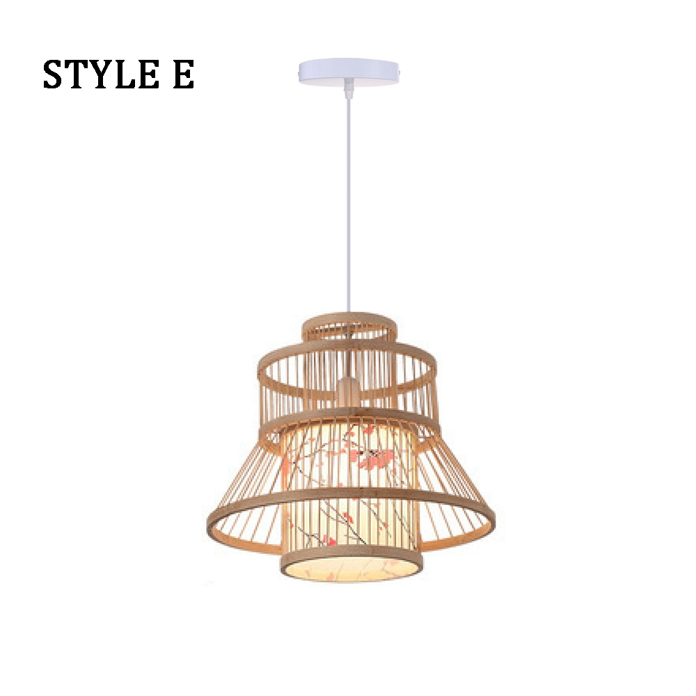 Japanese Restaurant Bamboo Lantern Chandelier Light Balcony Corridor Decorative Lamp