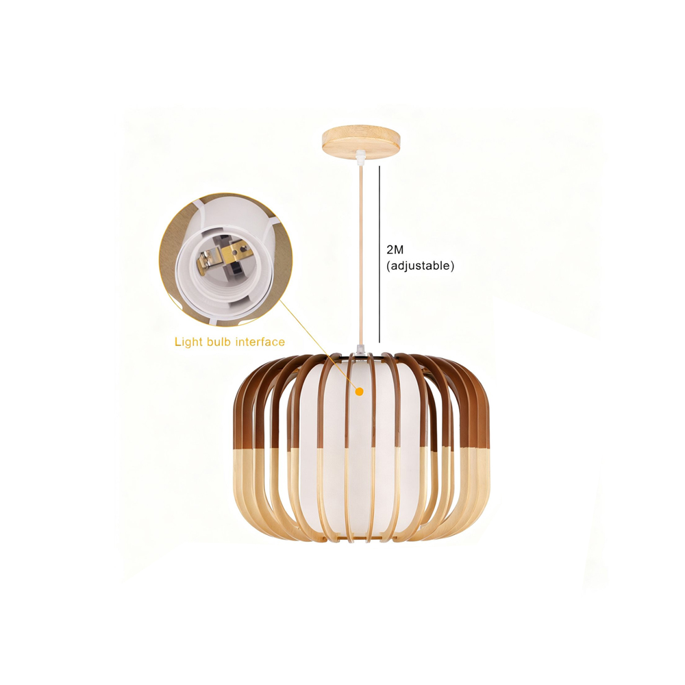 Ships from US Warehouse: 7.87 Inch Mini Wooden Dining Table Pendant Light Bedside Lamps