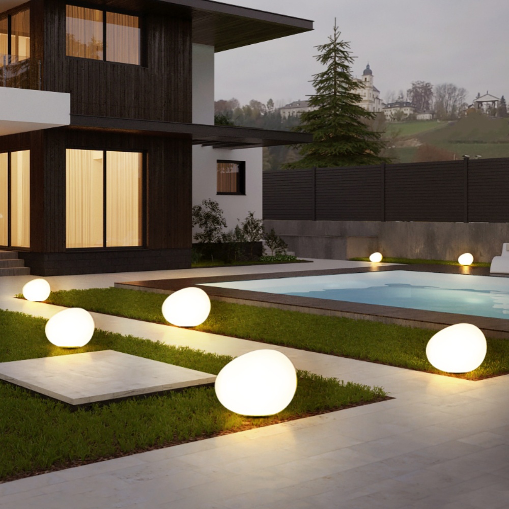 Outdoor Lights Decorative Garden Lights Pebble Floor Lights Party Lights