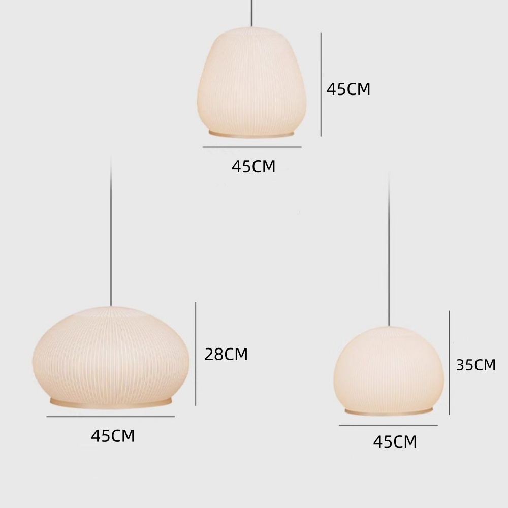 Modern Simple Fabric Woven Pendant Light Dining Room Lampshade