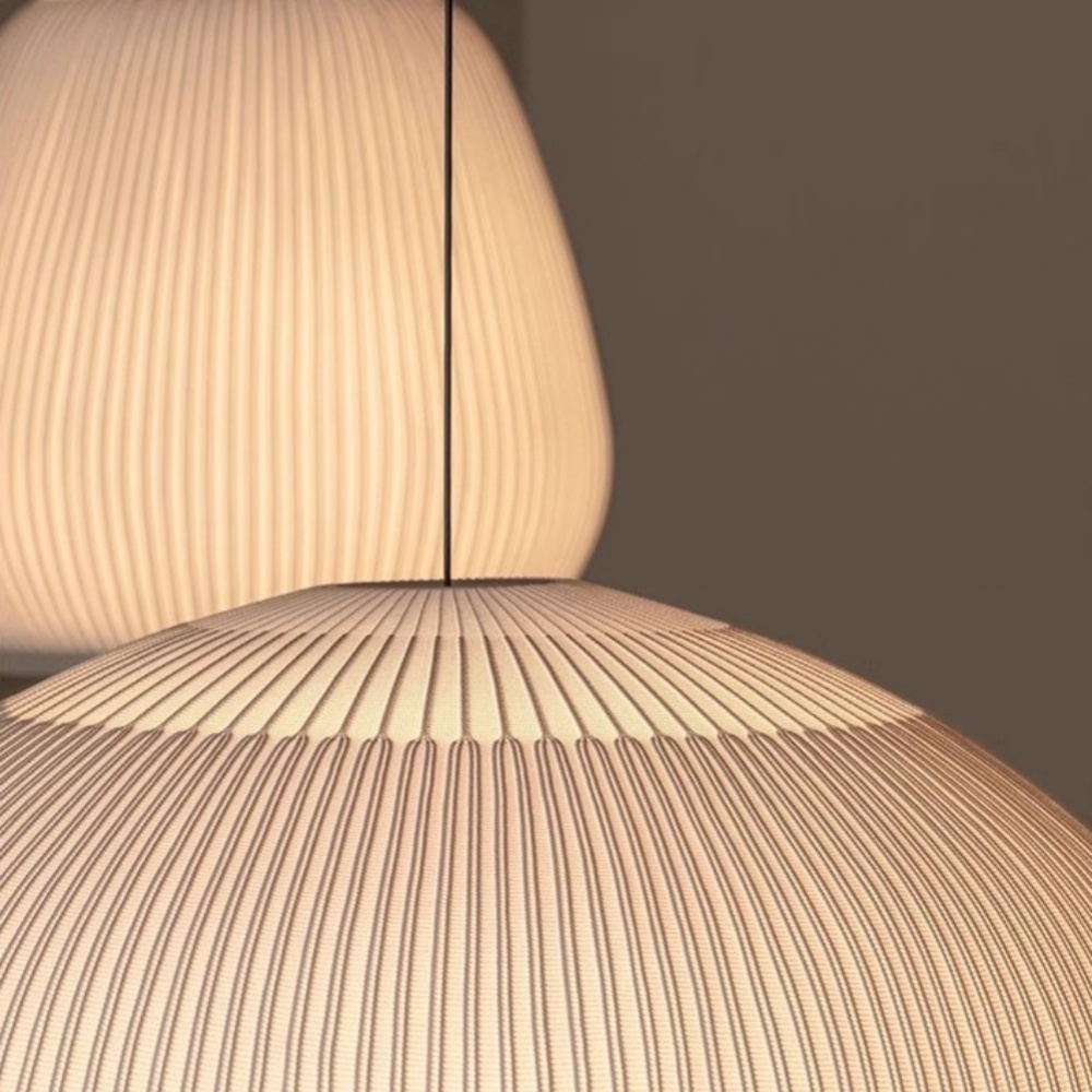 Modern Simple Fabric Woven Pendant Light Dining Room Lampshade