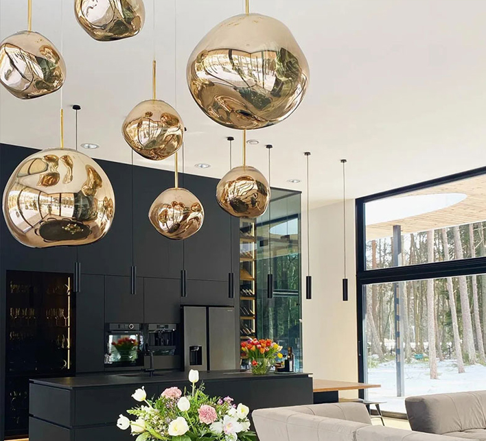 Designer Lava Chandelier Villa Loft Duplex Stairwell Pendant Light Apartment Living Room Empty Luxury Restaurant Lamp