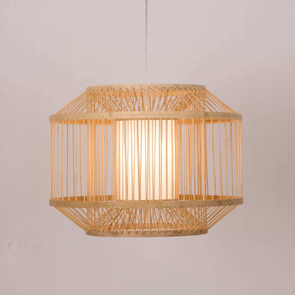 Japanese Restaurant Bamboo Chandelier Casual Tatami Pendant Lamp for Living Room