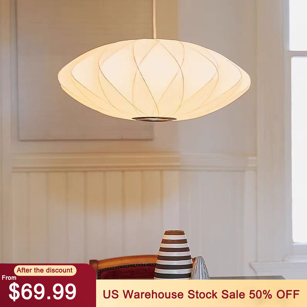 Nordic Dining Room Fabric Pendant Lamp