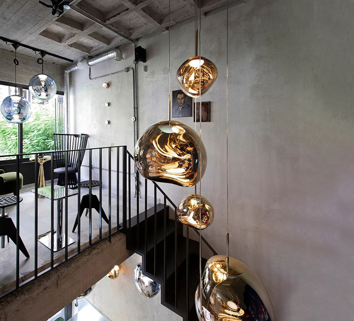 Designer Lava Chandelier Villa Loft Duplex Stairwell Pendant Light Apartment Living Room Empty Luxury Restaurant Lamp