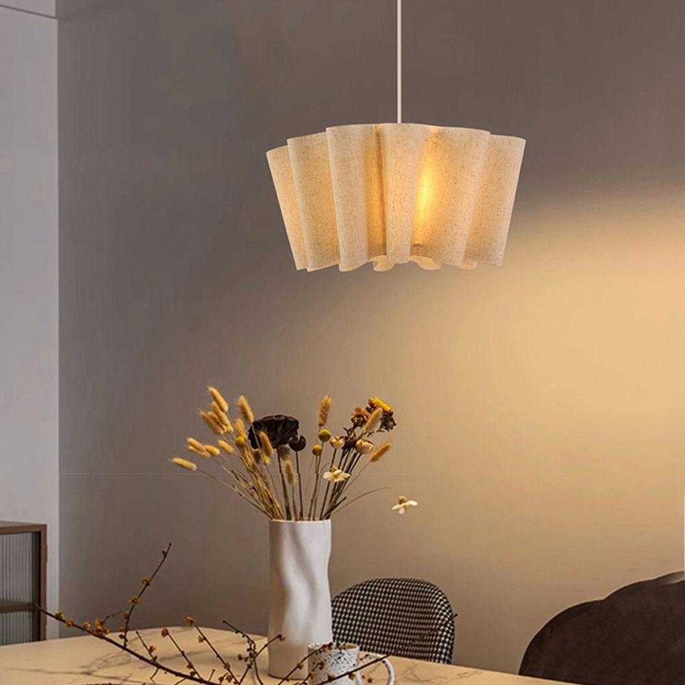 Japanese Retro Artistic Fabric Chandelier Wabi-sabi Home decor Pendant Light