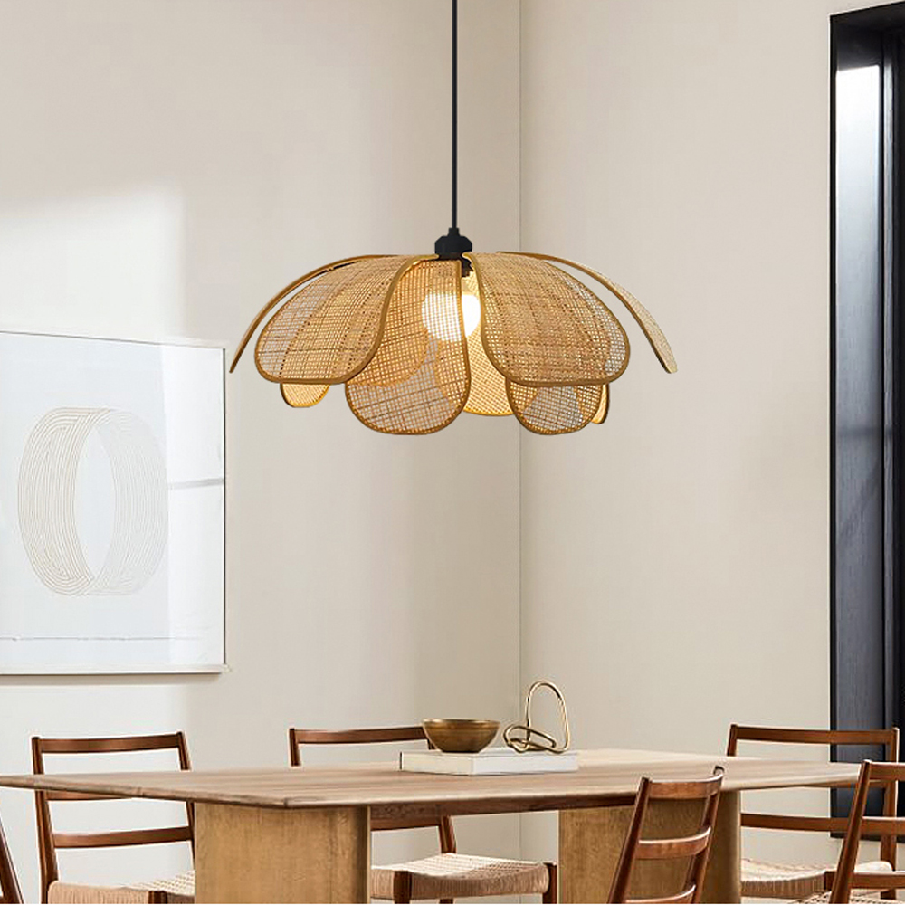 Japanese Petal Chandelier Wabi-sabi Style Dining Room Balcony Decorative Lamps