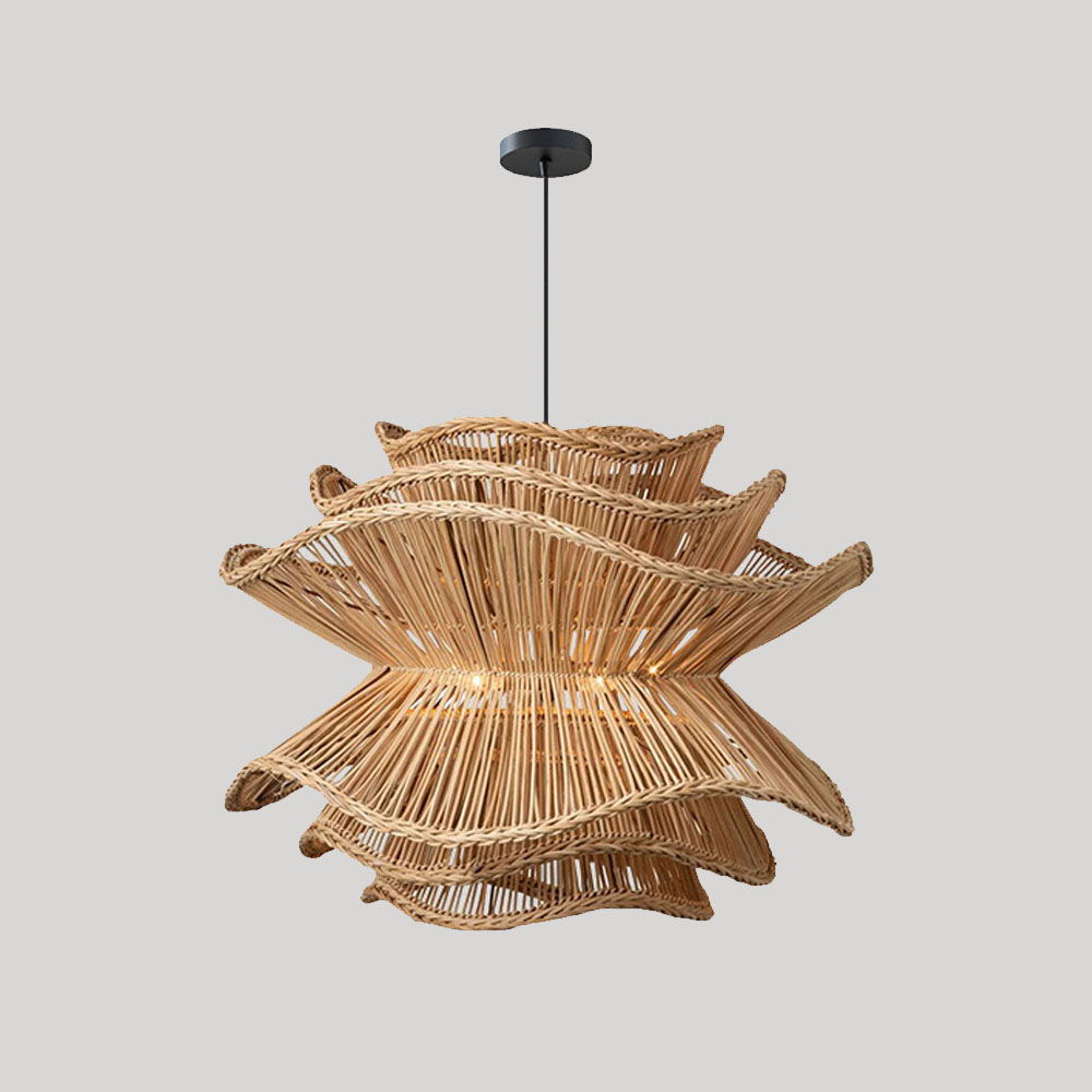 Wabi-sabi Style Chandelier Southeast Asia Living Room Bedroom Restaurant Pendants Homestay Light Fixture