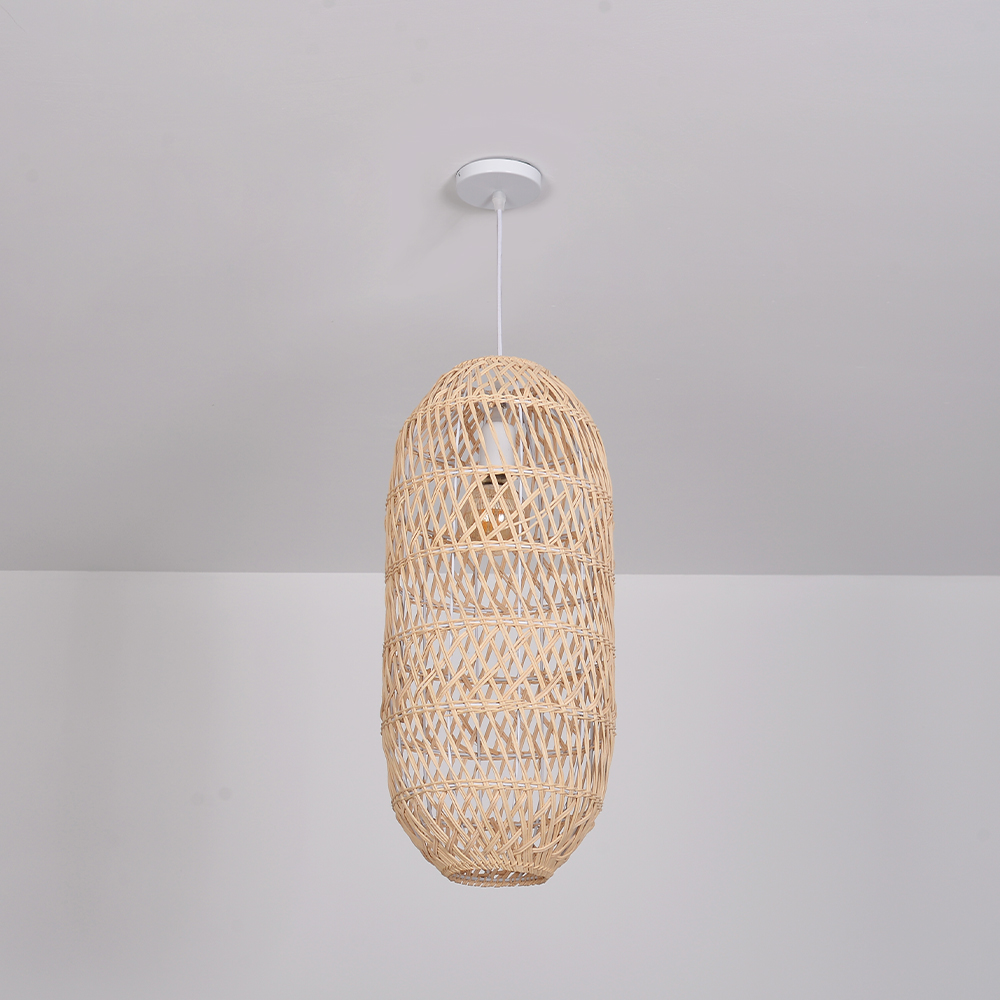 50% OFF Clearance Boho Dining Room Rattan Pendant Light Coastal Living Room Decor Lampshade