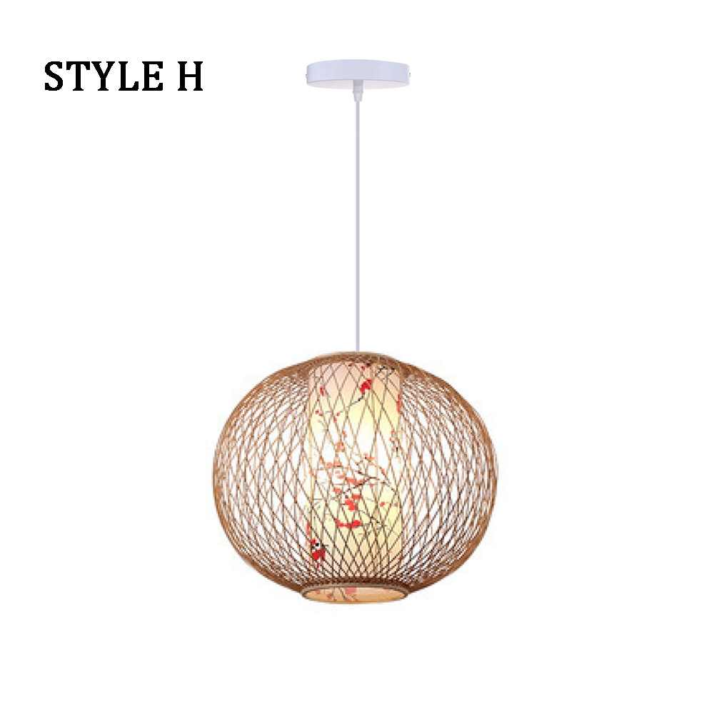 Japanese Restaurant Bamboo Lantern Chandelier Light Balcony Corridor Decorative Lamp