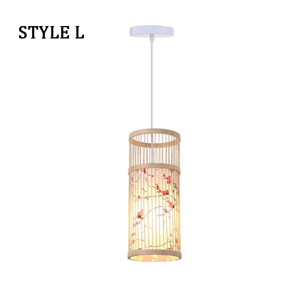 Japanese Restaurant Bamboo Lantern Chandelier Light Balcony Corridor Decorative Lamp
