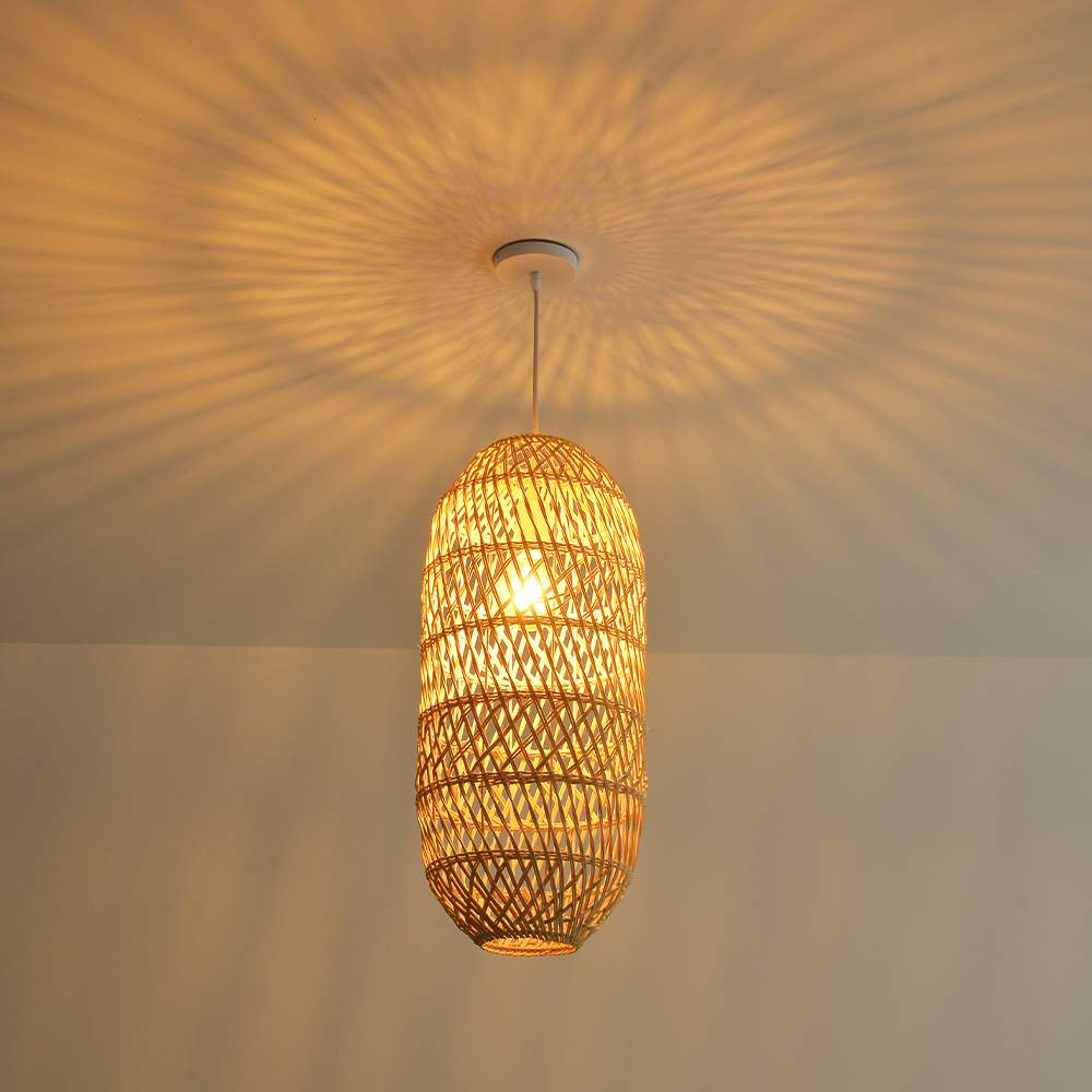 50% OFF Clearance Boho Dining Room Rattan Pendant Light Coastal Living Room Decor Lampshade
