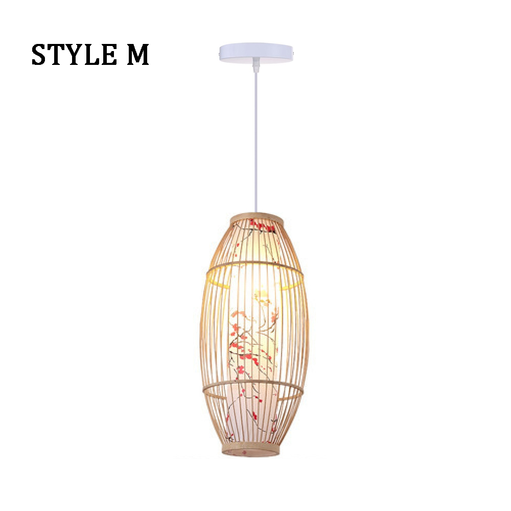 Japanese Restaurant Bamboo Lantern Chandelier Light Balcony Corridor Decorative Lamp