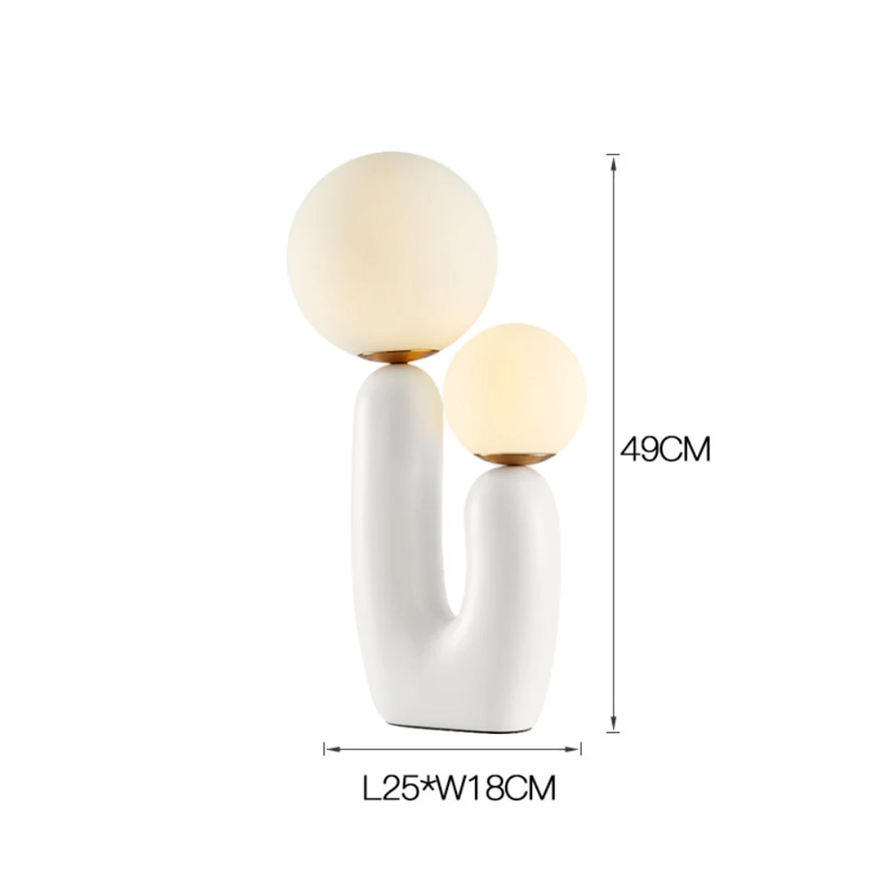Plug Type White Table Lamp for Living Room Entryway