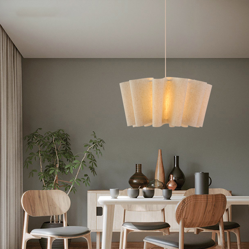 Japanese Retro Artistic Fabric Chandelier Wabi-sabi Home decor Pendant Light