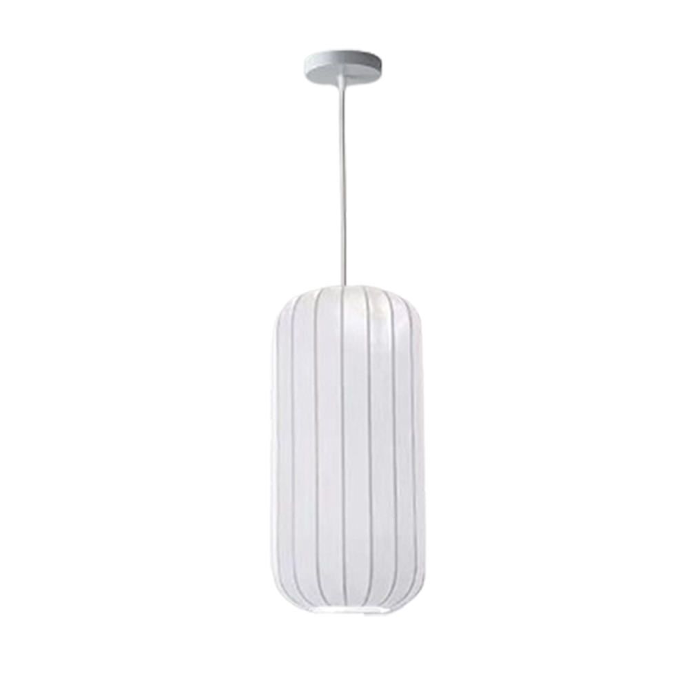 Wabi-Sabi Style Japanese Simple Imitation Silk Pendant Lights Living Room Combination Lamps