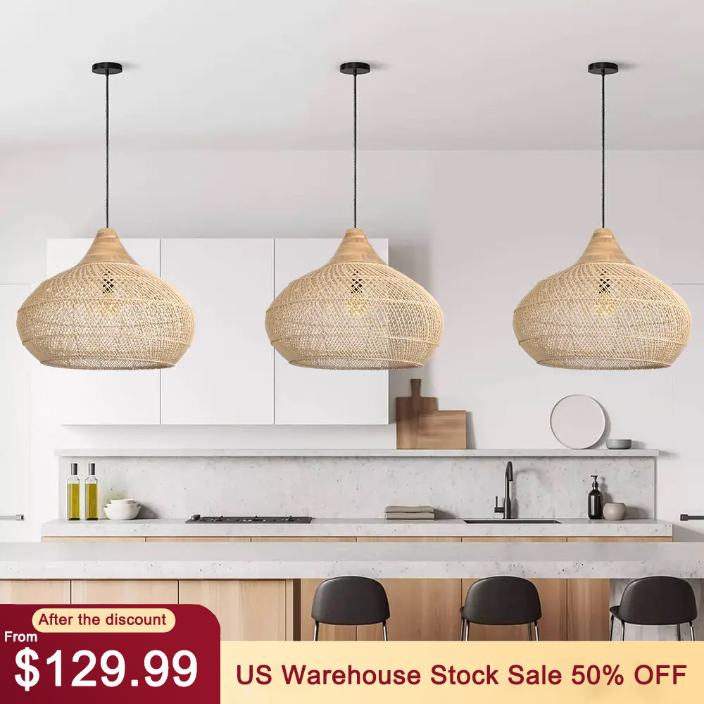 Minimalist Style Natural Rattan Pendant Light to Elevate your Dining Space