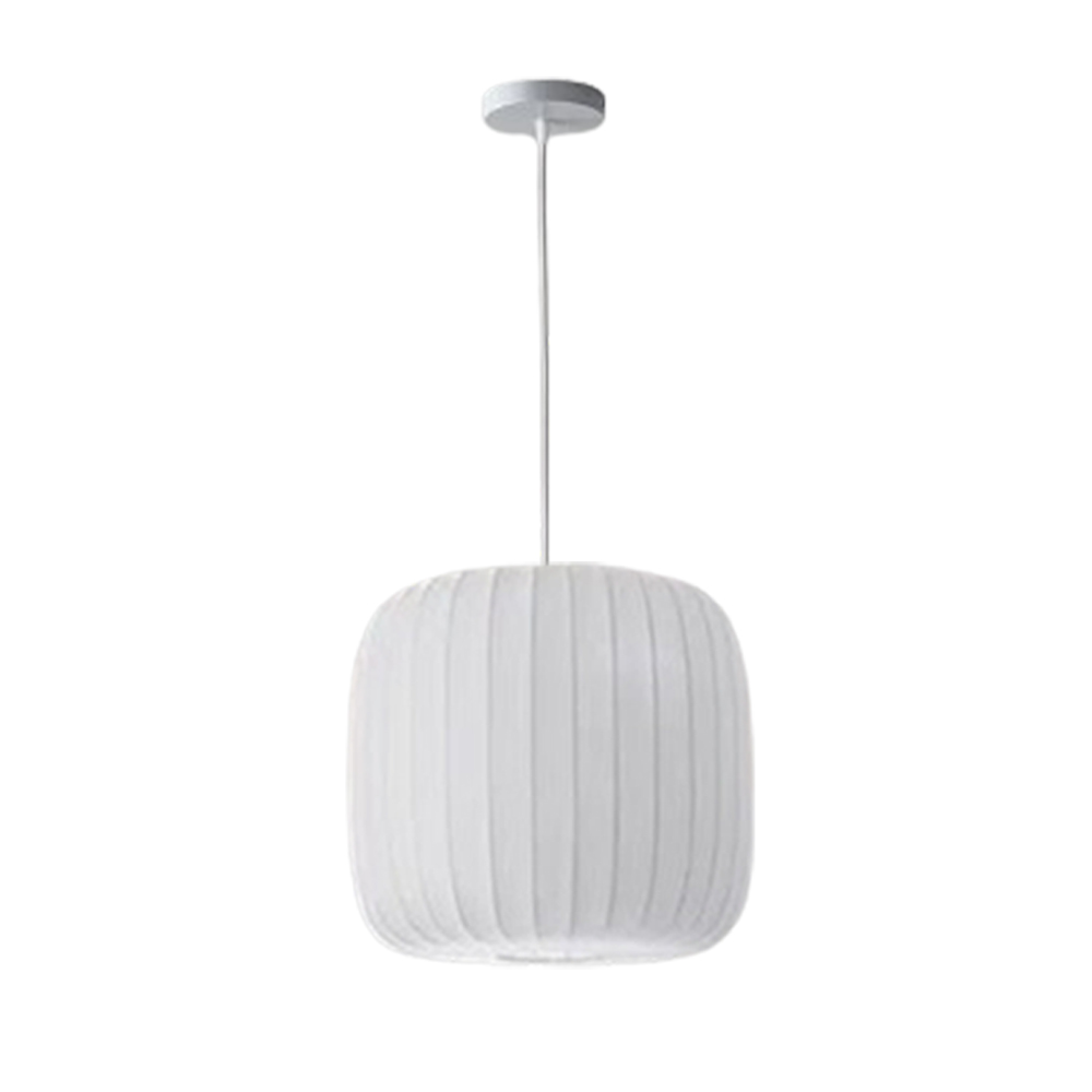 Wabi-Sabi Style Japanese Simple Imitation Silk Pendant Lights Living Room Combination Lamps