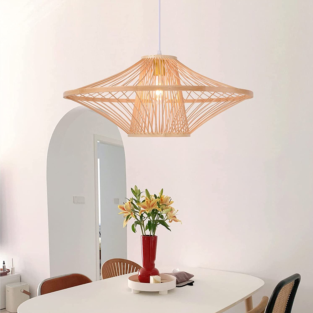 Natural Bamboo Hanging Light for Living Room