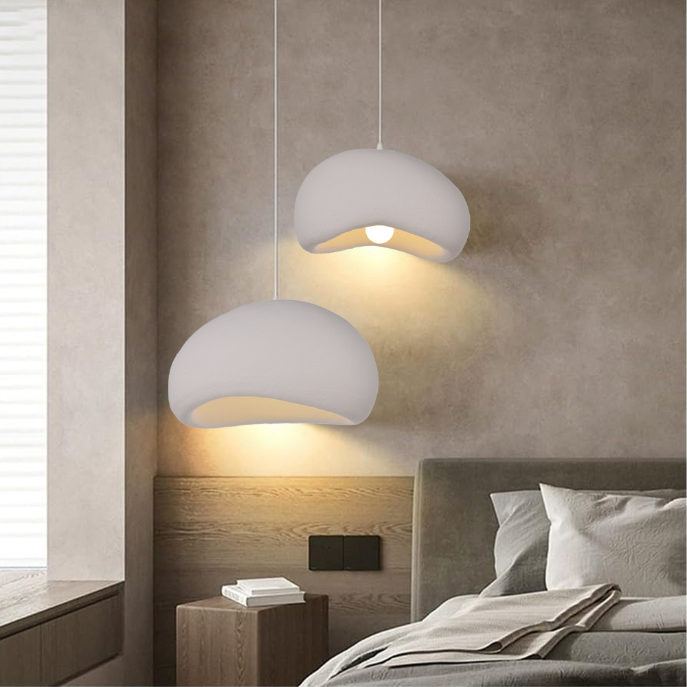 Minimalist Resin Pendant Light Wabi-sabi Style Hanging Light for kitchen Dining Living Room