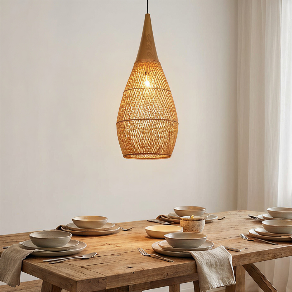 Beautiful Rattan Pendant Light Kitchen Restaurant Hanging Lights