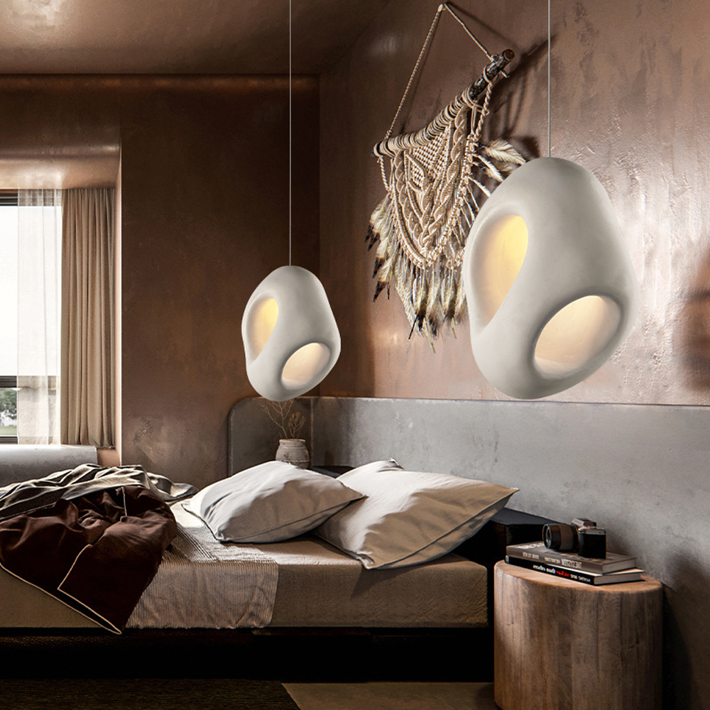 Minimalist Wabi-sabi Pendant Lights Loft Decor Hollow Design Hanging Lamp Fixture