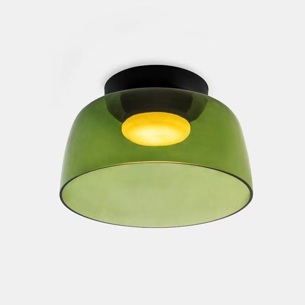Nordic Designer Corridor Ceiling Light Retro Bedroom Glass Hanging Lamp
