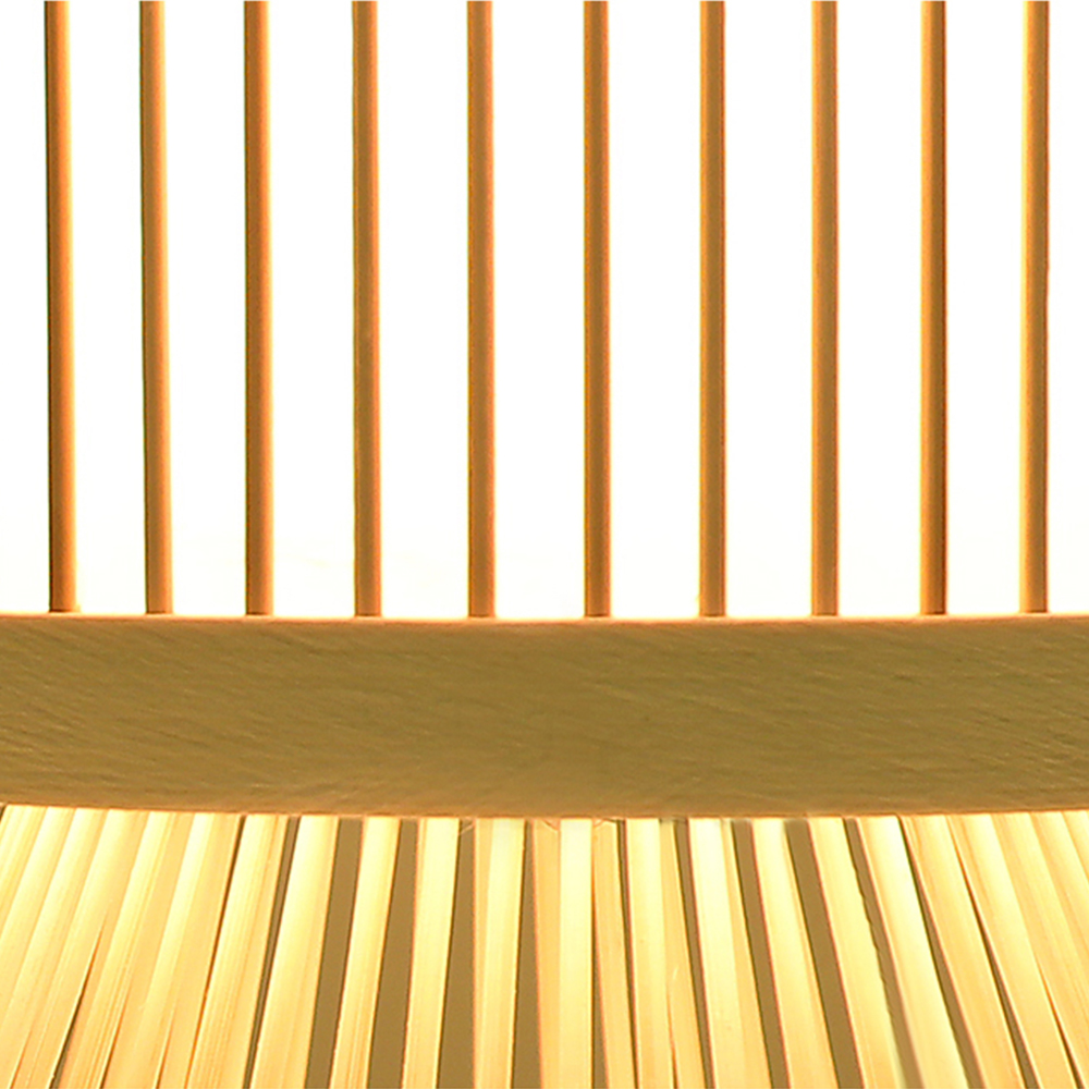 Bedroom Bedside Night Light Japanese Style Bamboo Table Lamp