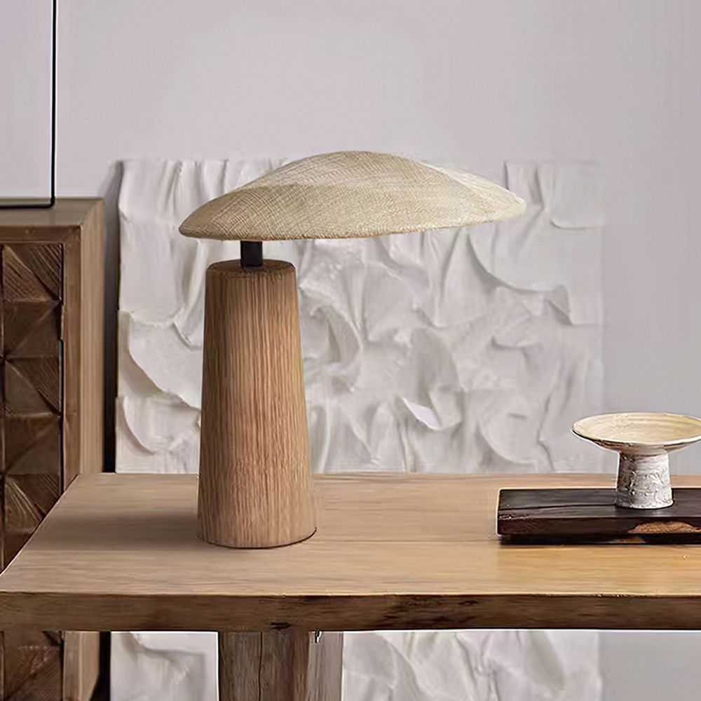 Wabi-sabi Retro LED Table Lamp Fabric Creative Atmosphere Desk Light